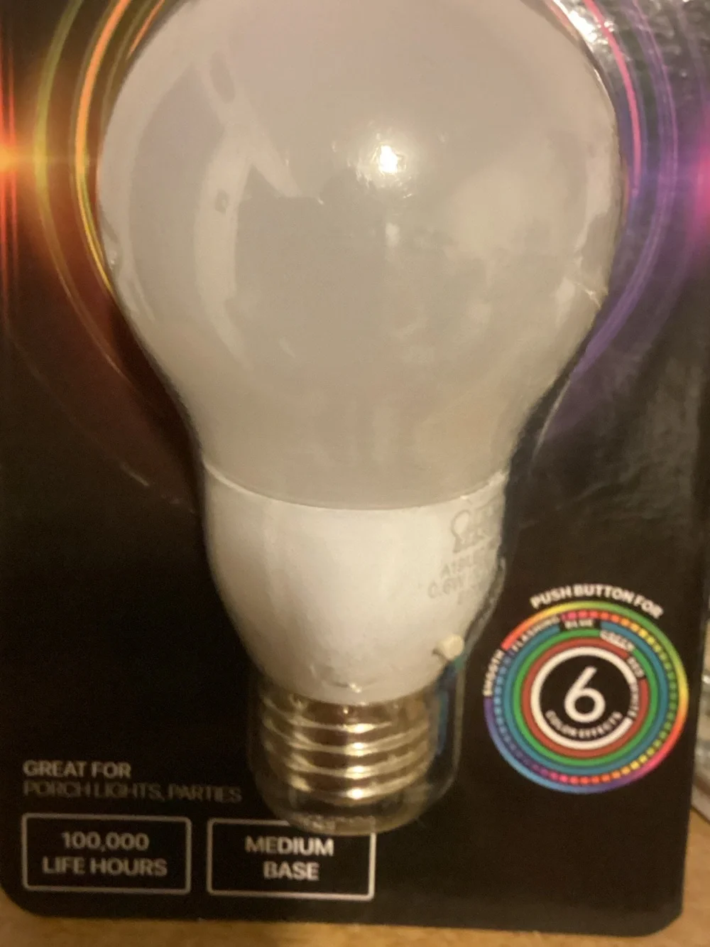 Electric Family LED Party Bulb - Multicolor Changing Globe